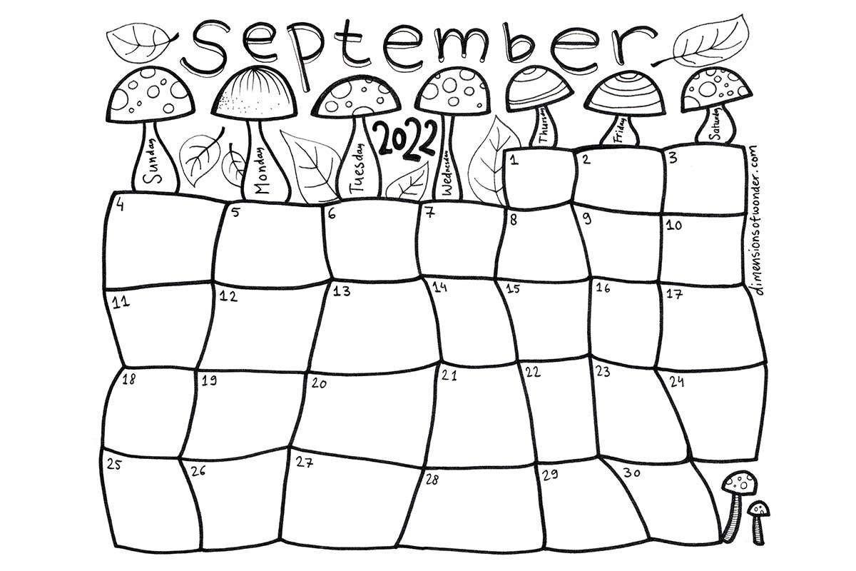Printable calendar september