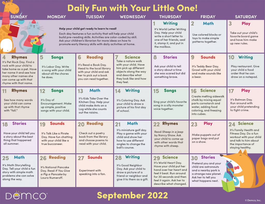Activity calendar archives