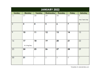 Google docs calendar templates