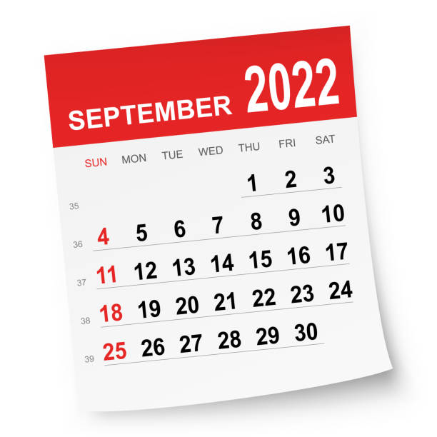 September calendar stock photos pictures royalty
