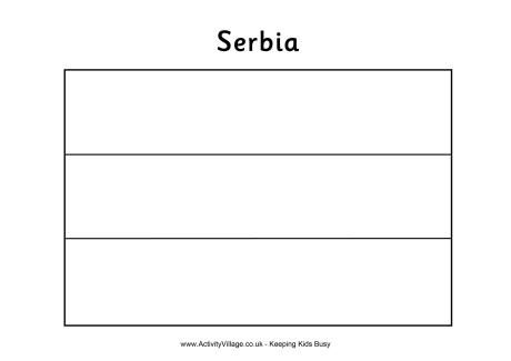 Serbia flag loring pages serbia flag serbia