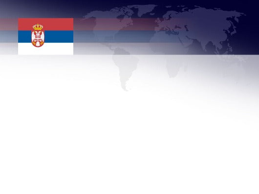 Free flag of serbia powerpoint template and google slides theme