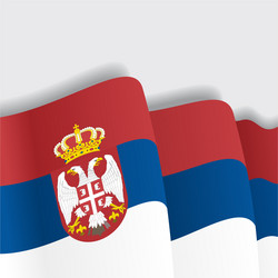 Flag serbian pride vector images