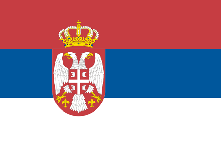 Coloring page for the flag of serbia