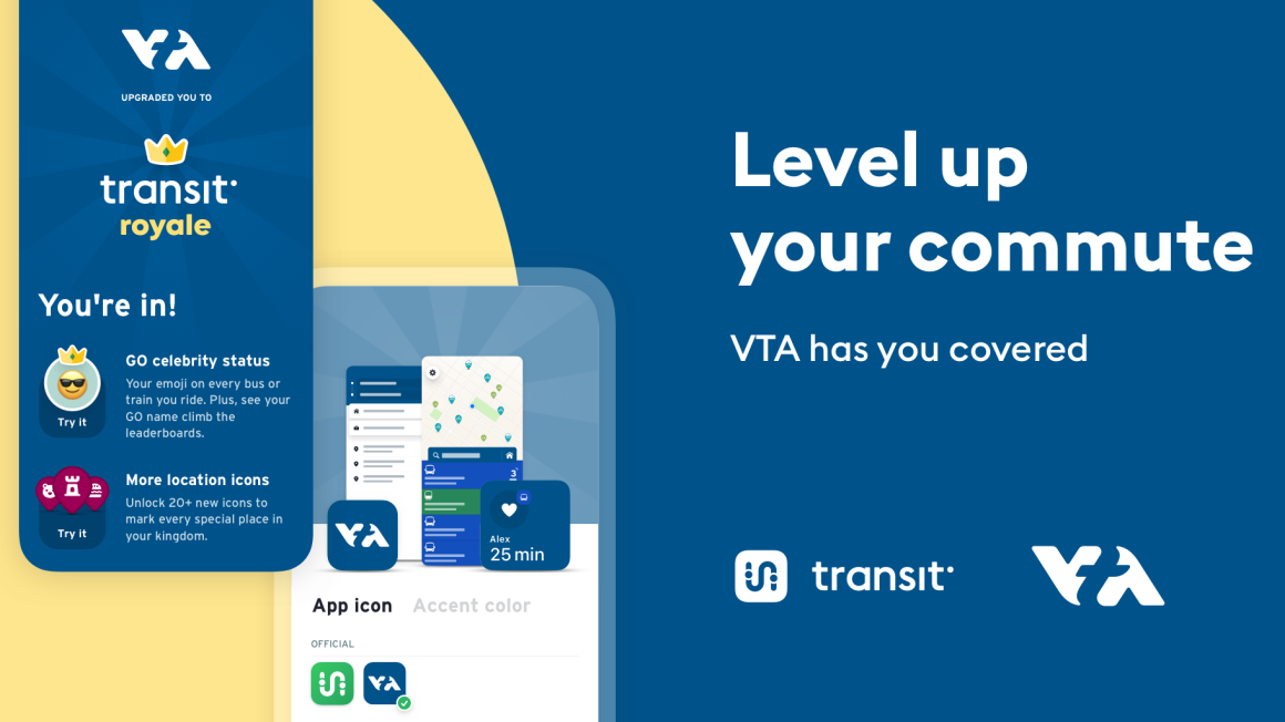 Provides free transit app upgrade to all riders