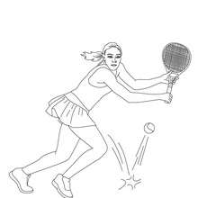 Tennis coloring pages