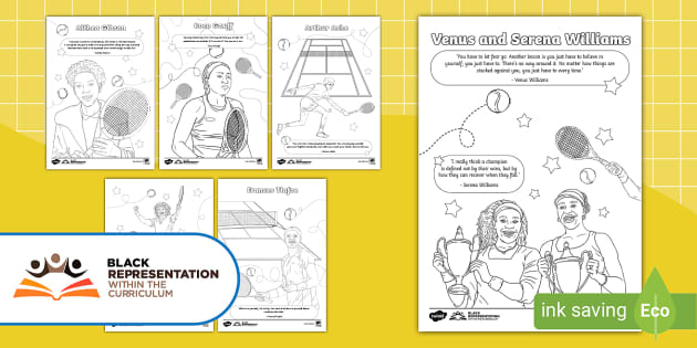 Ks diverse tennis players louring sheets teacher made