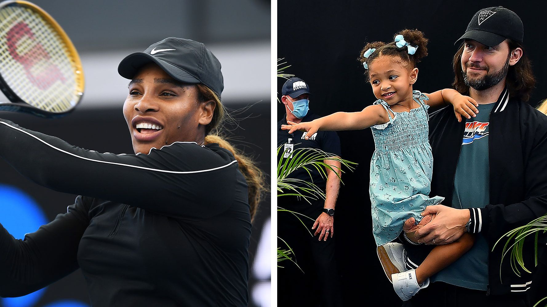 See photos of serena williams daughter olympia cheering her on day at the drive match