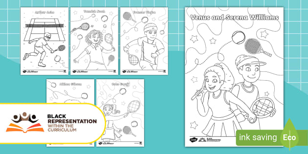 Ks diverse tennis players louring sheets teacher made