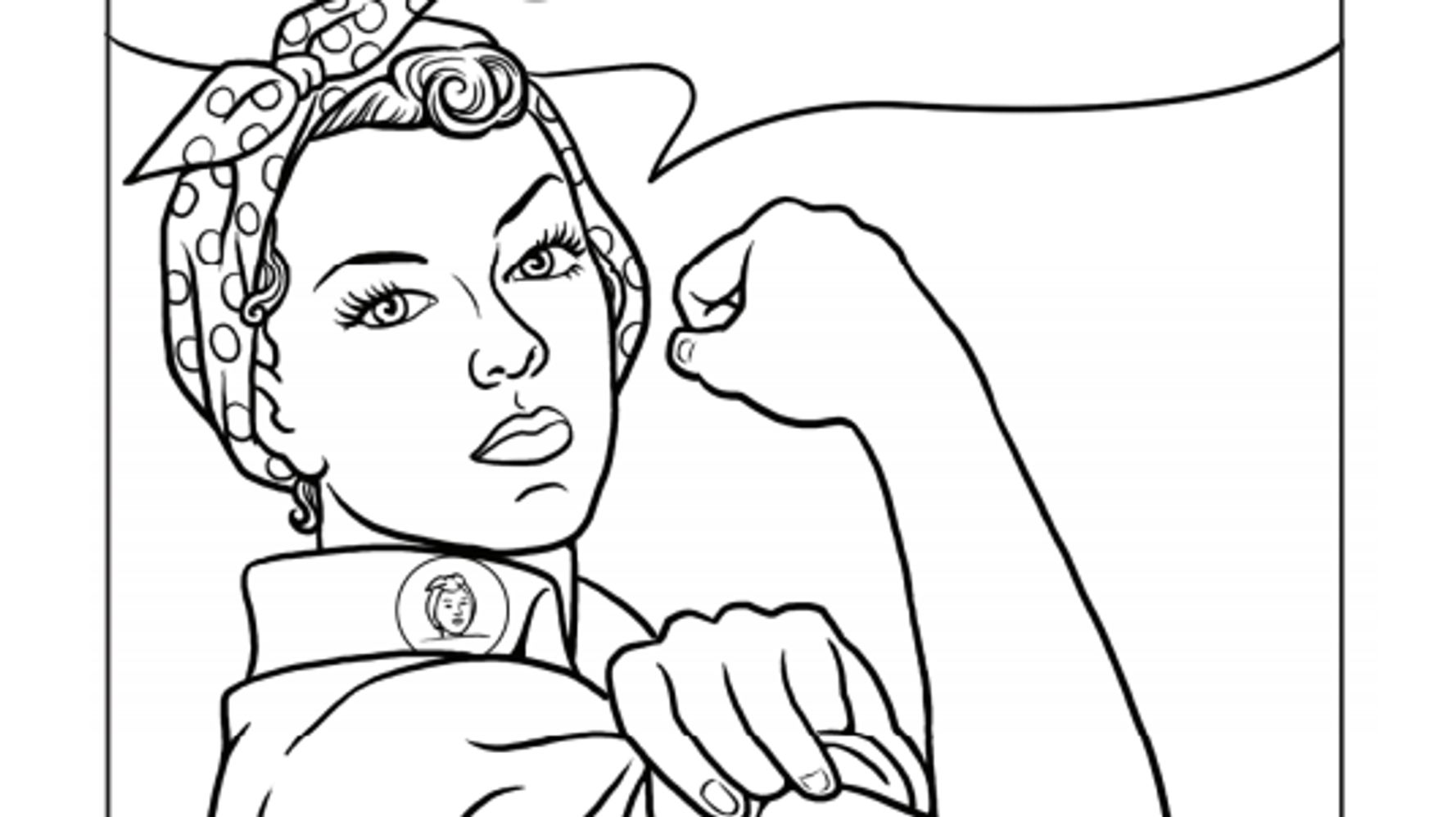 Printable coloring sheets that celebrate girl power life