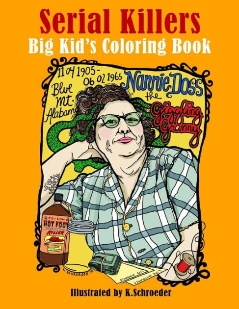 Serial killers adult coloring book by k schroeder paperback barnes noble