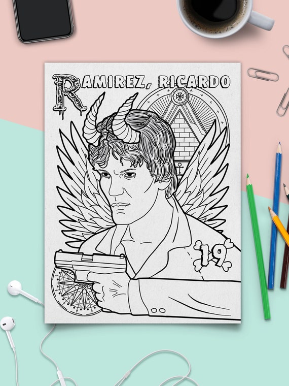 Downloadable bloody alphabet famous murderer ricardo ramãrez the scariest serial killers coloring book a true crime adult jpg pdf