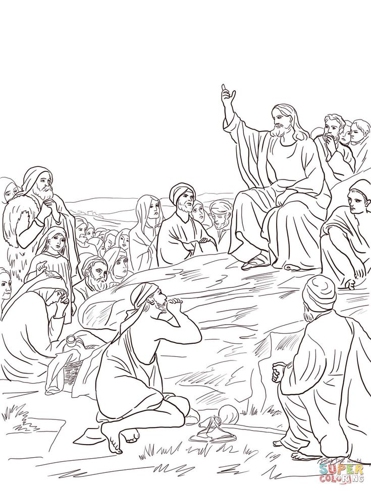 Jesus giving the rmon on the mount by carl bloch matthew