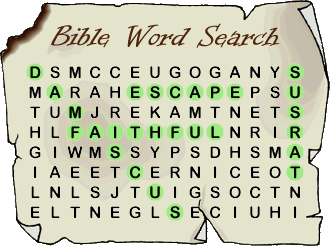 Bible word search puzzles