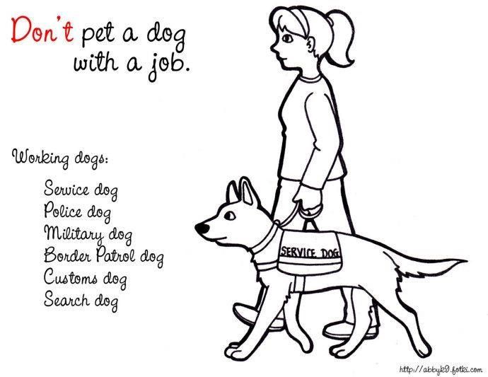 Pin by jessica hansen on themes dog coloring page service dogs police dogs