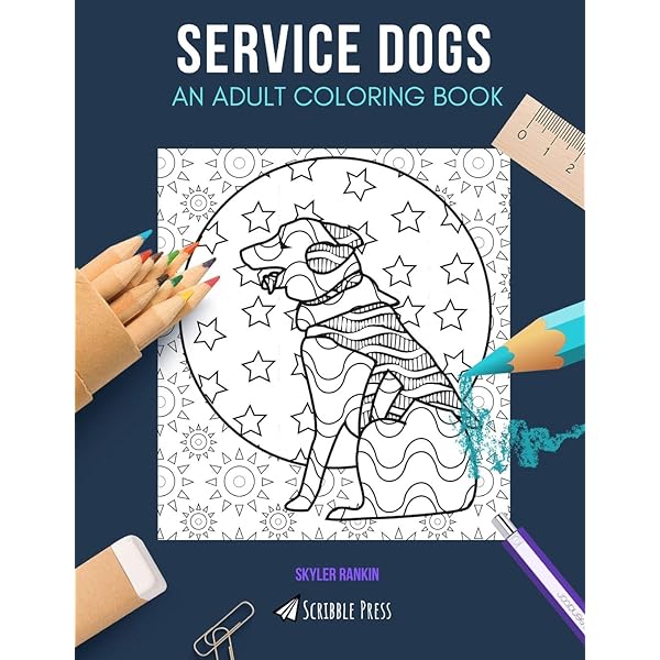 Coloring book of service dogs by pawsitivity service dogs coleman tom coleman cpdt