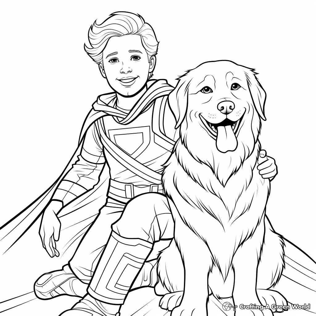 Golden retriever coloring pages