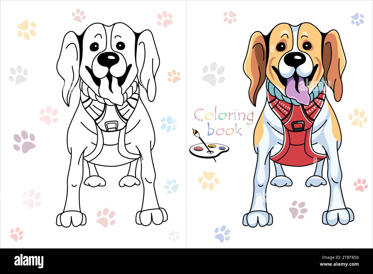 Dog coloring hi