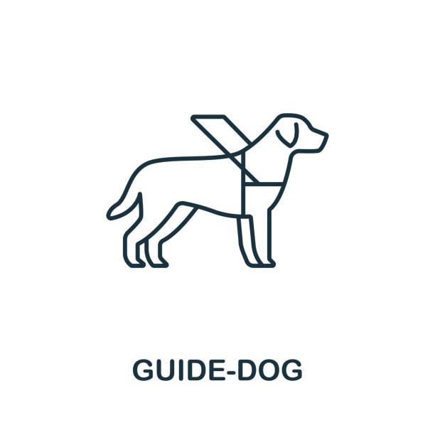 Service dog stock illustrations royalty