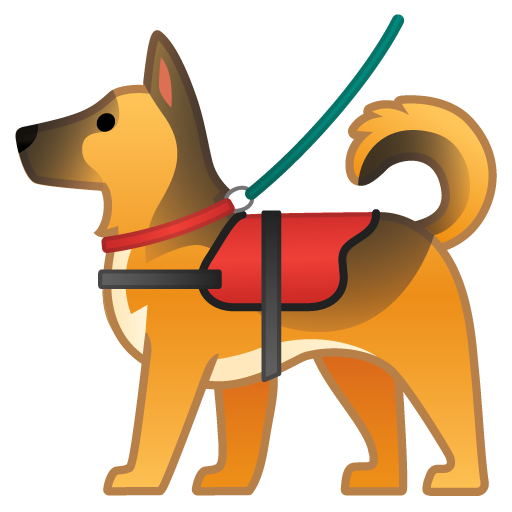 Ððº service dog on google noto color emoji android