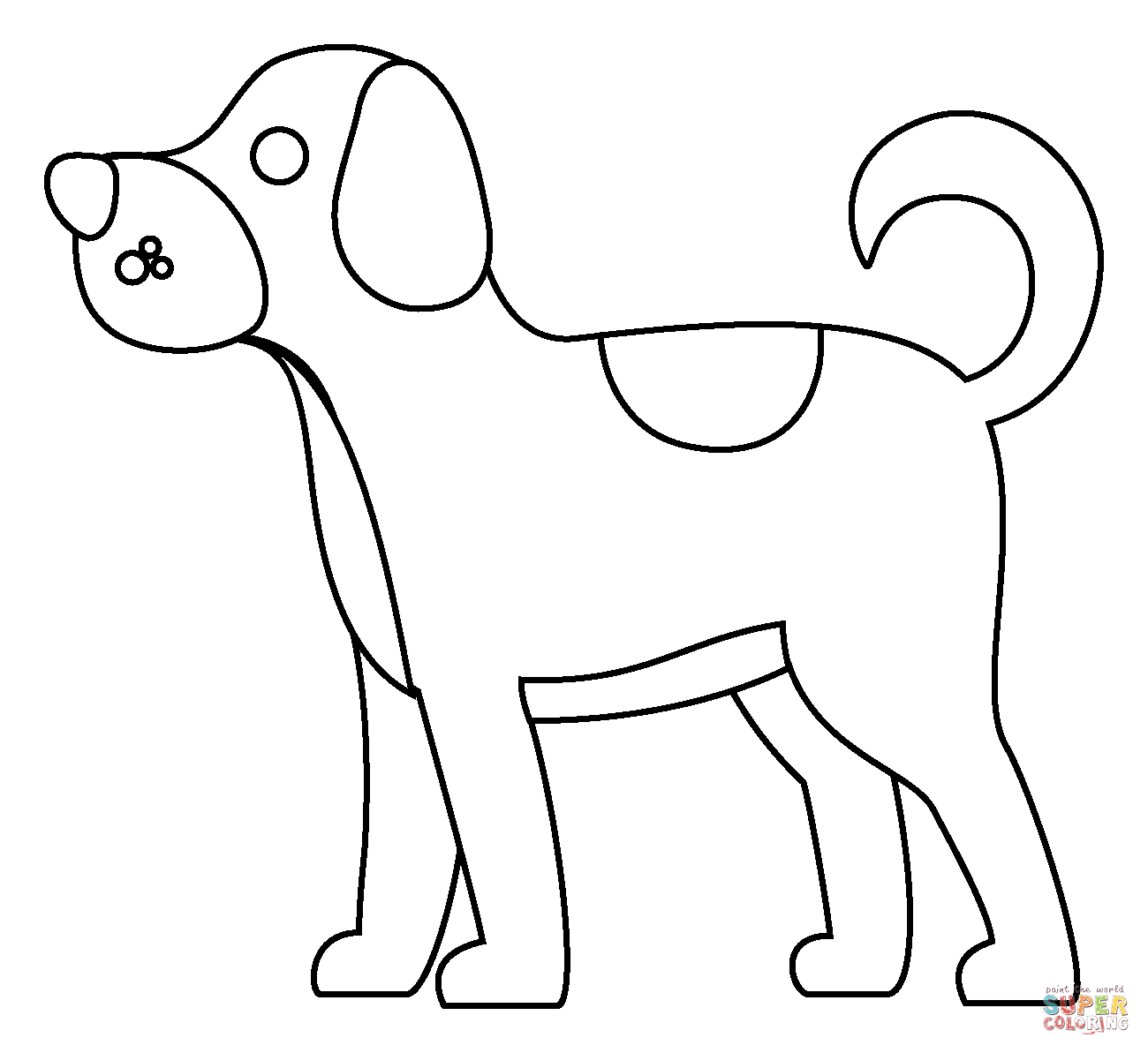 Dog emoji coloring page free printable coloring pages