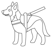 Service dog emoji coloring page free printable coloring pages