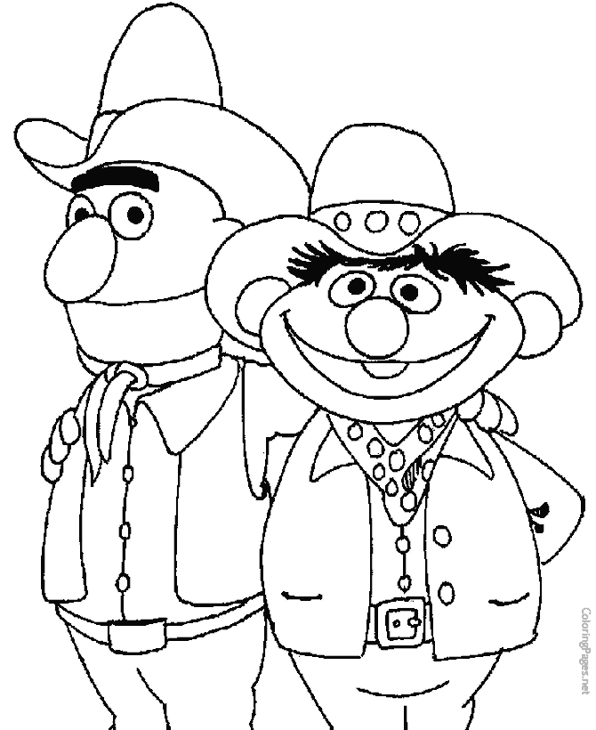 Sesame street coloring pages for kids