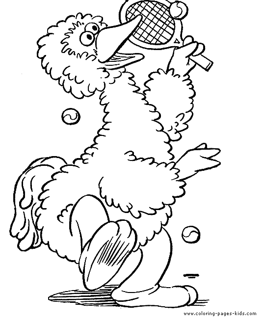 Sesame street color page