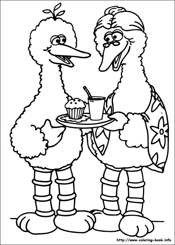 Sesame street coloring picture