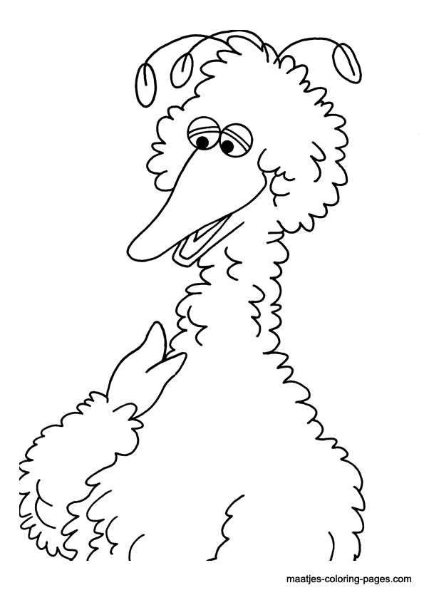 Sesame street coloring page