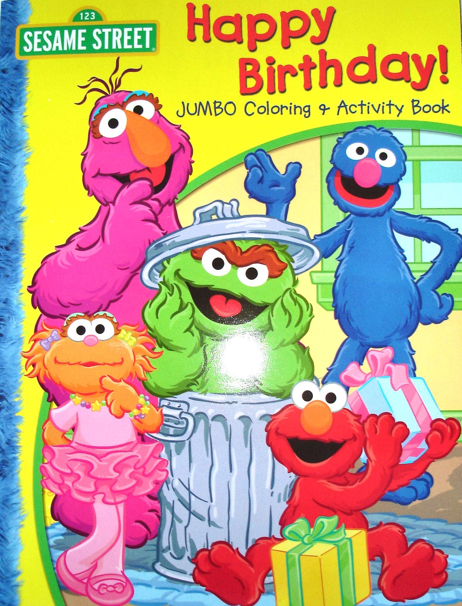 Sesame street happy birthday jumbo coloring book