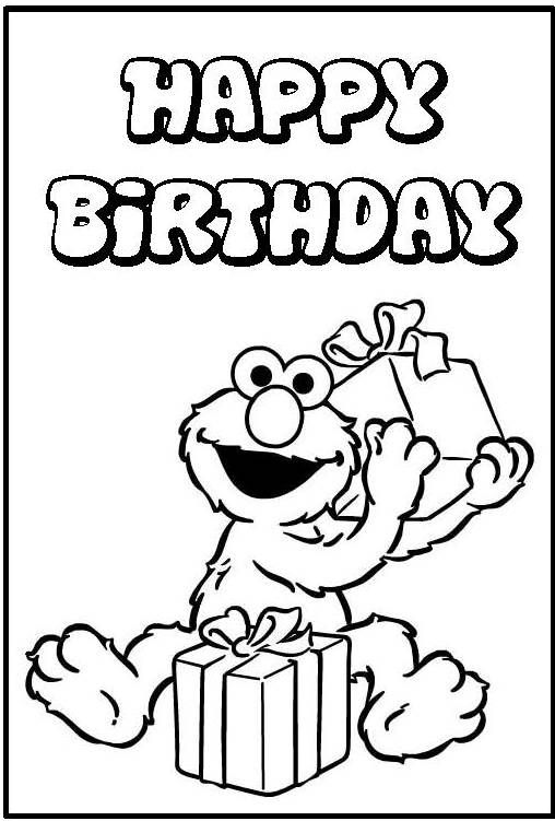 Birthday coloring pages for kids