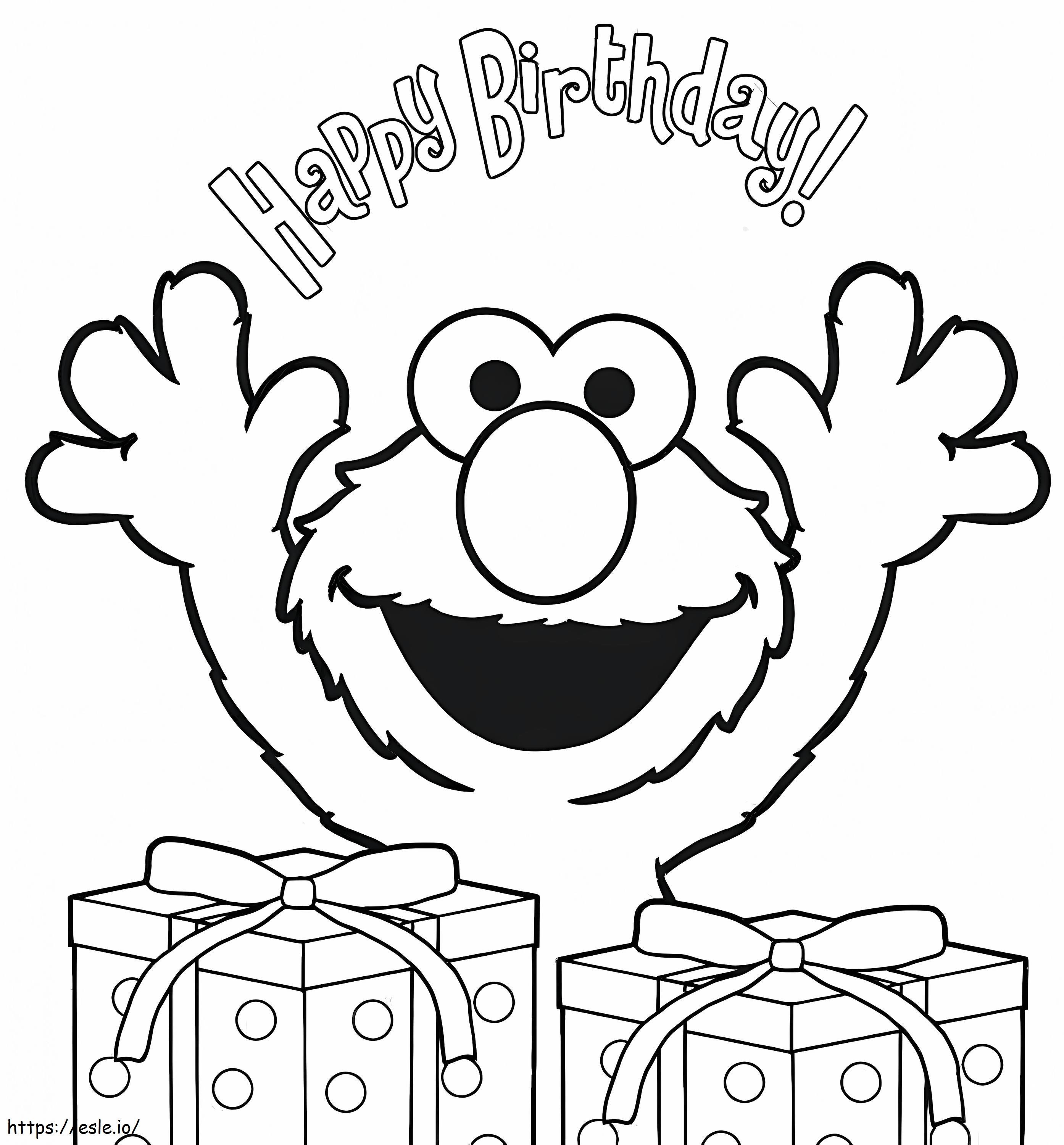 Elmo to print for kids coloring page