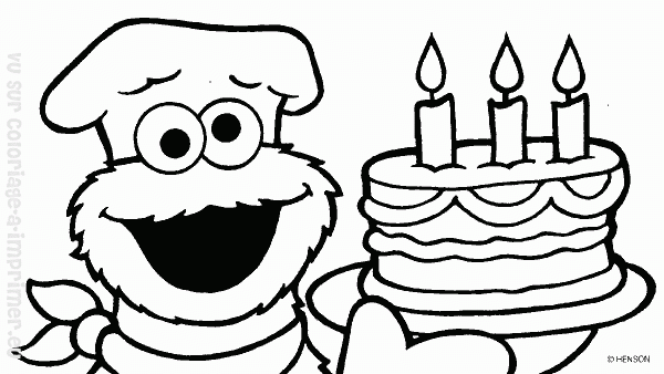 Coloring page sesame street cartoons â printable coloring pages