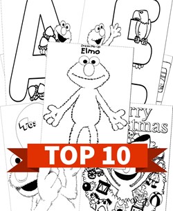 Sesame street coloring pages all kids network