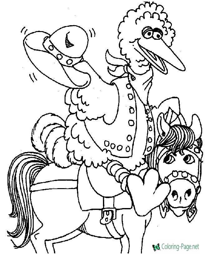 Sesame street coloring pages