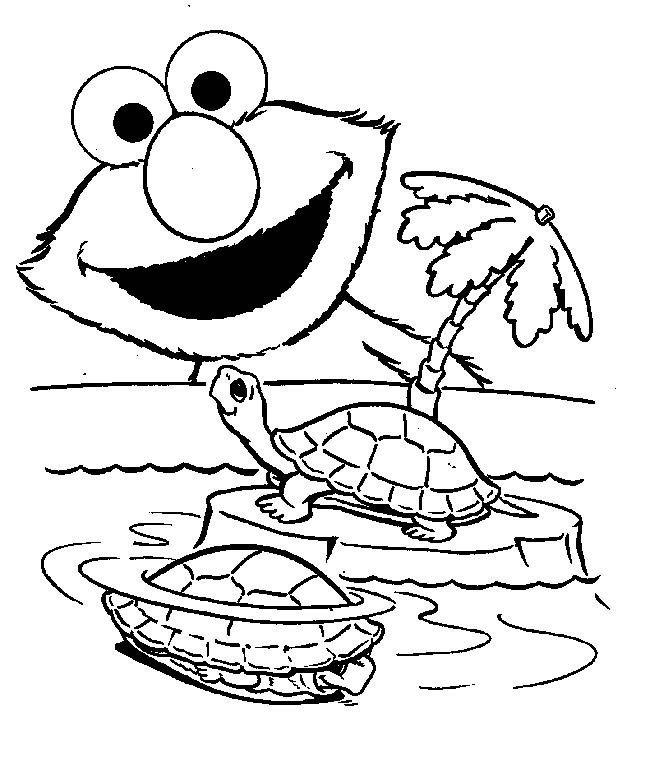 Sesame street coloring pages â birthday printable
