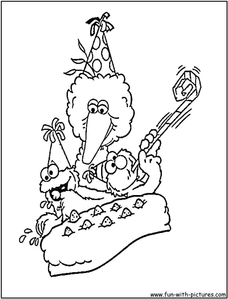 Coloring page sesame street cartoons â printable coloring pages