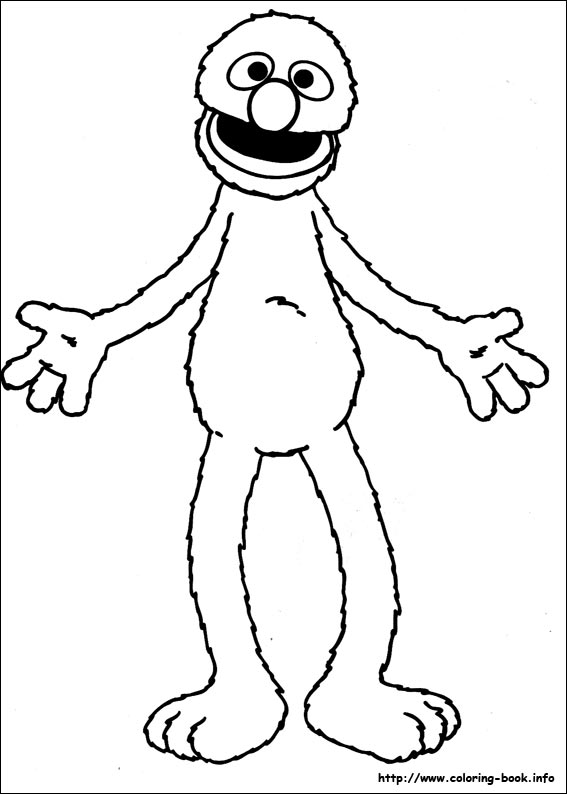 Sesame street coloring picture