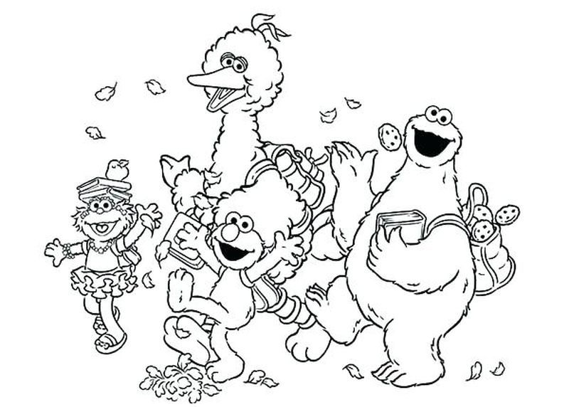 Printable sesame street coloring pages pdf
