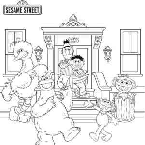 Sesame street coloring pages printable for free download