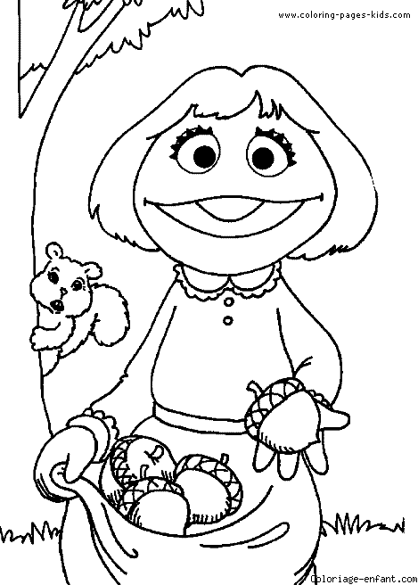 Sesame street color page