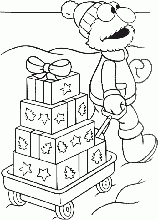 Christmas elmo page
