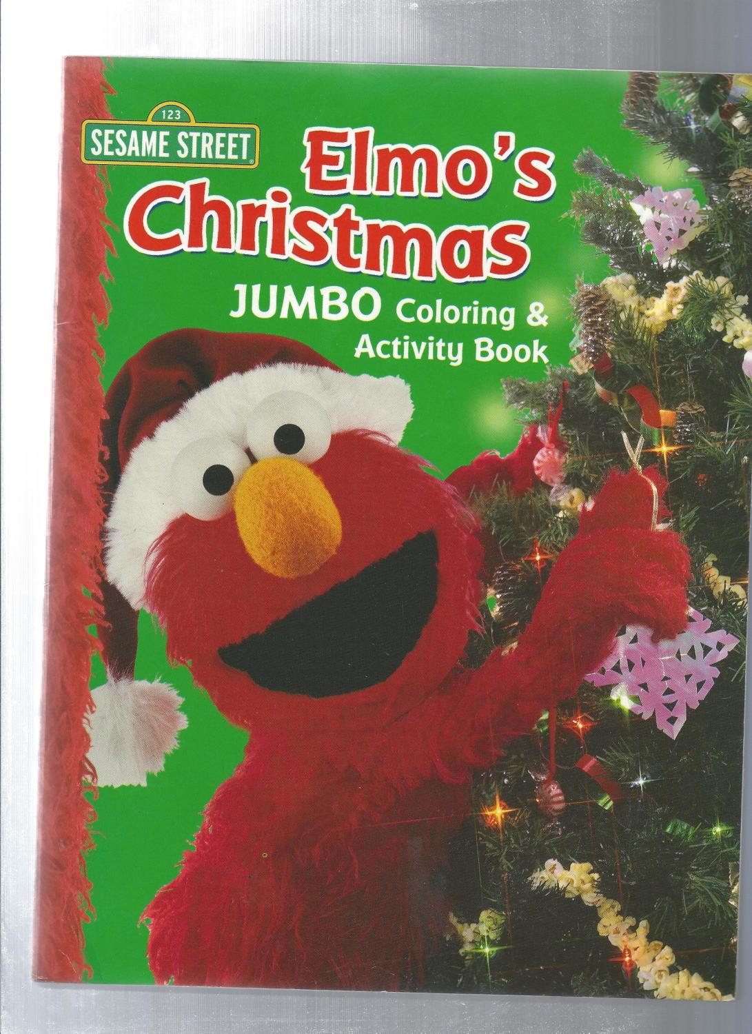 Sesame street christmas jumbo color activity book by john barrett as new soft cover odds ends books