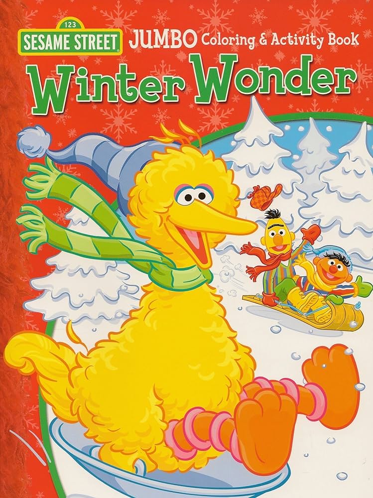 Sesame street christmas jumbo color activity book books