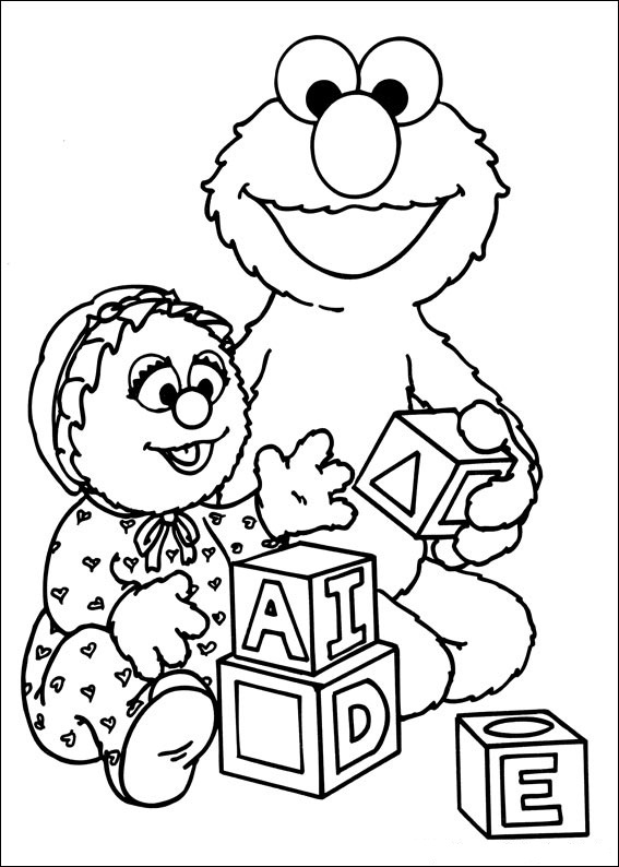 Free printable sesame street coloring pages for kids