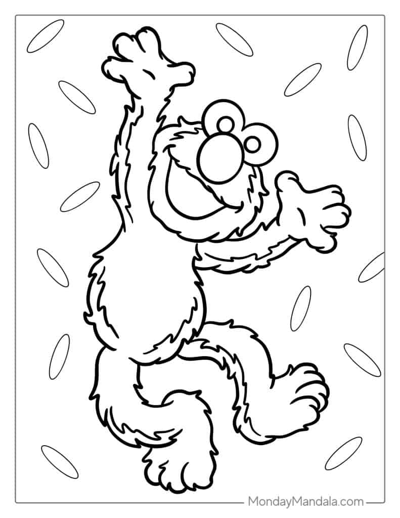 Elmo coloring pages free pdf printables