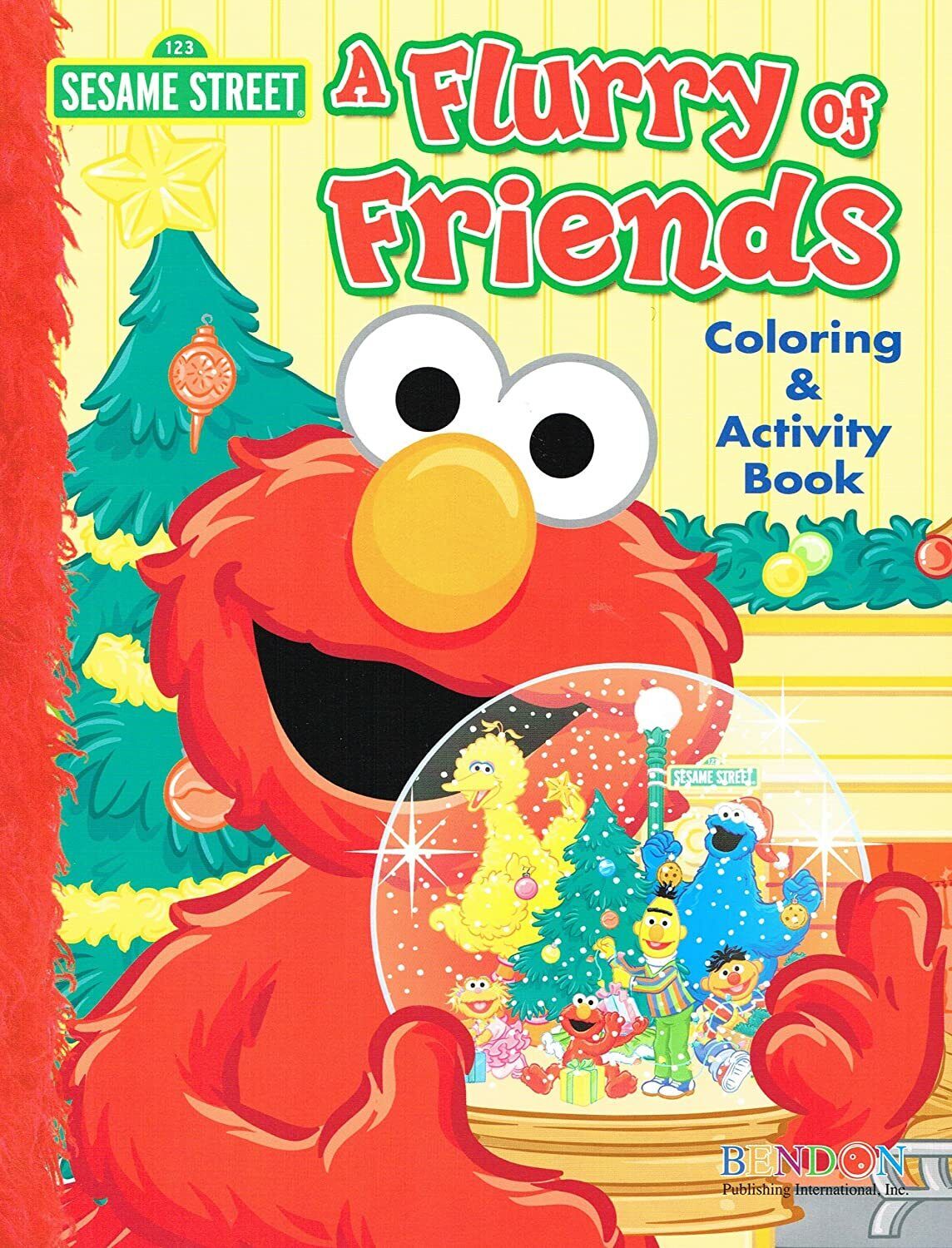 Sesame street holiday christmas coloring books set of