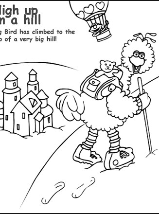 Sesame street coloring page