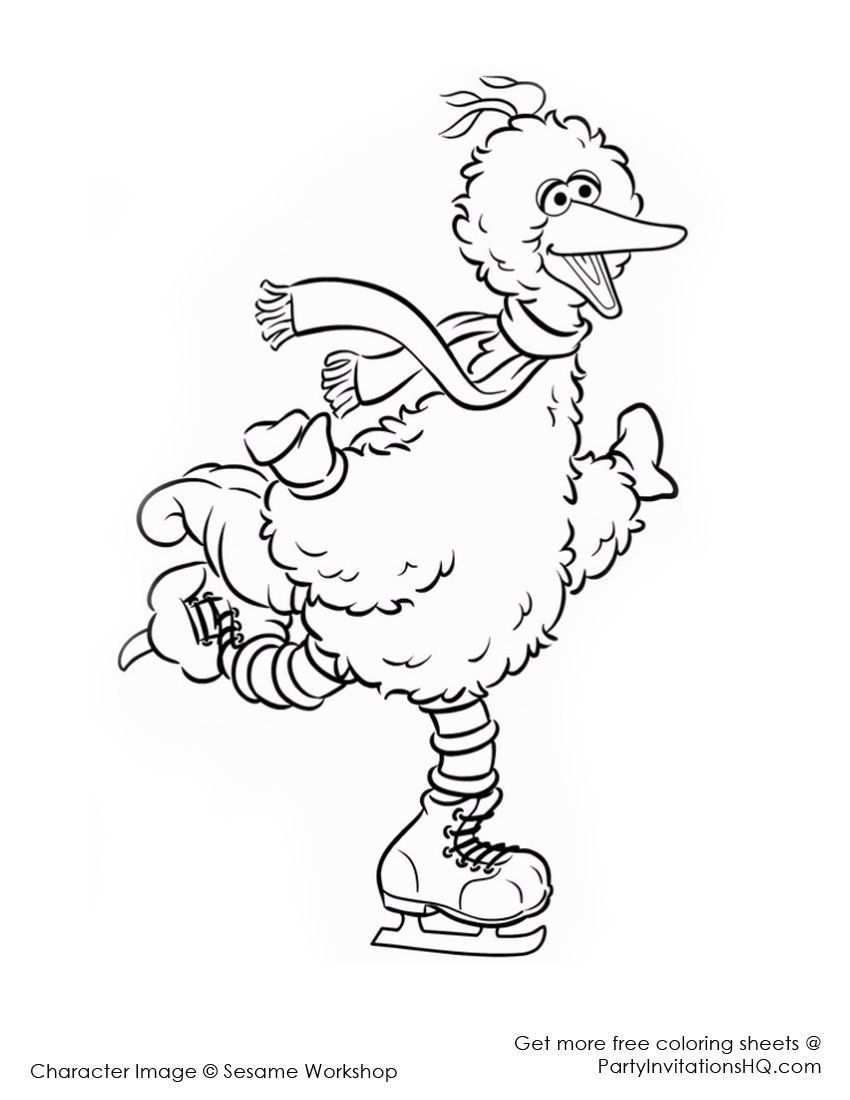 Sesame street christmas coloring pages cheerful ideas bird coloring pages coloring pages christmas coloring pages
